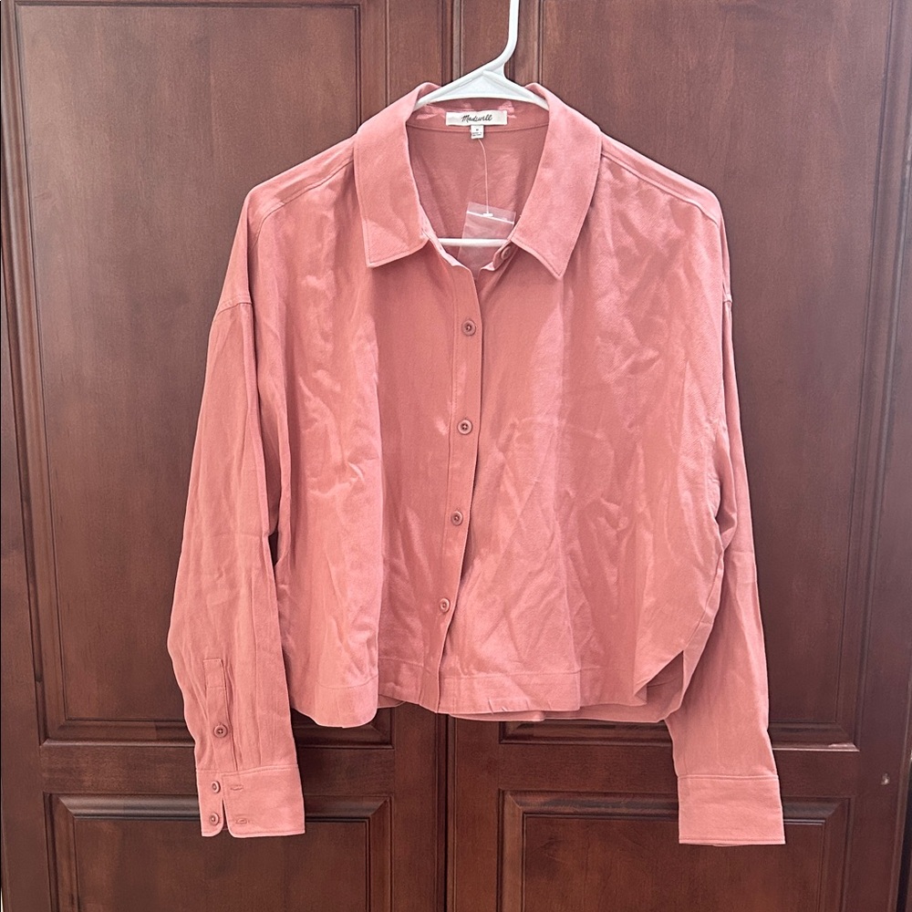 Madewell Blush Pink Button-Up Blouse